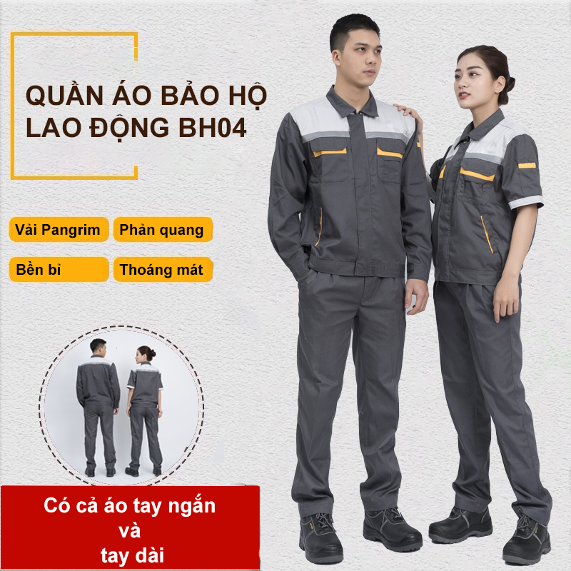 Quần áo bảo hộ lao động vải Pangrim Hàn Quốc BH04