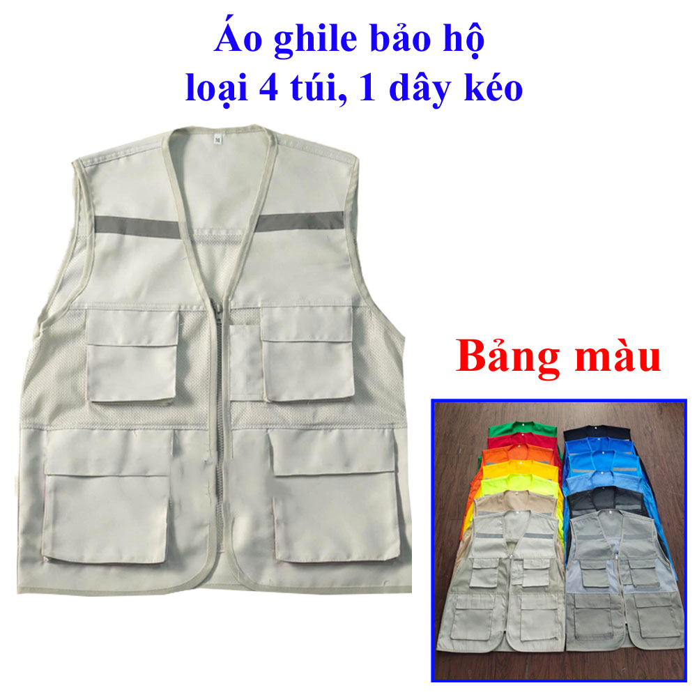 Áo Gile Phản Quang - Nhiều Màu - Freesize - Có nhận in logo